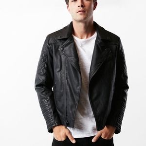 faux leather jacket express